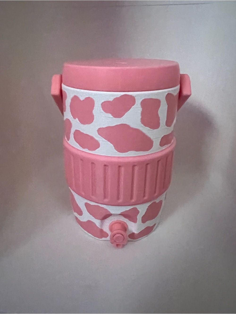 Pink Cow Print Theme Cooler Can Holder 12 oz by 3d print